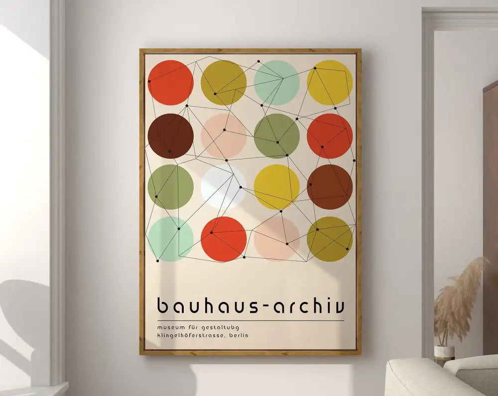DecorBites™ Geometric Bauhaus Canvas Print – Modern Wall Art