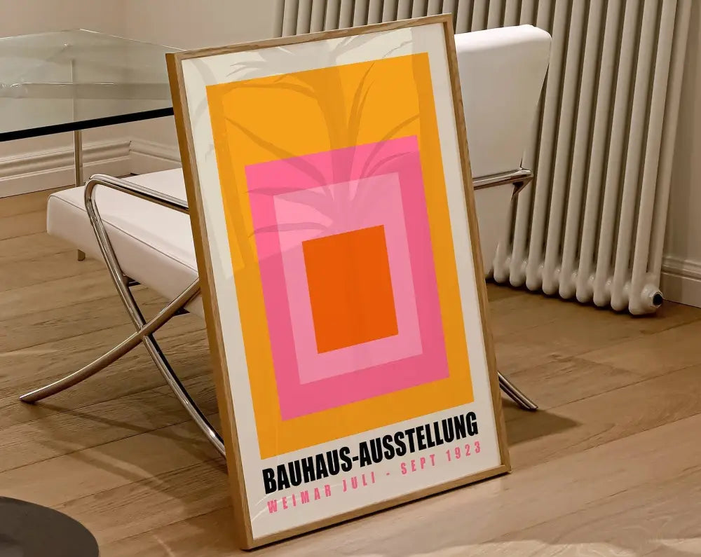 DecorBites™ Geometric Bauhaus Canvas Print – Modern Wall Art