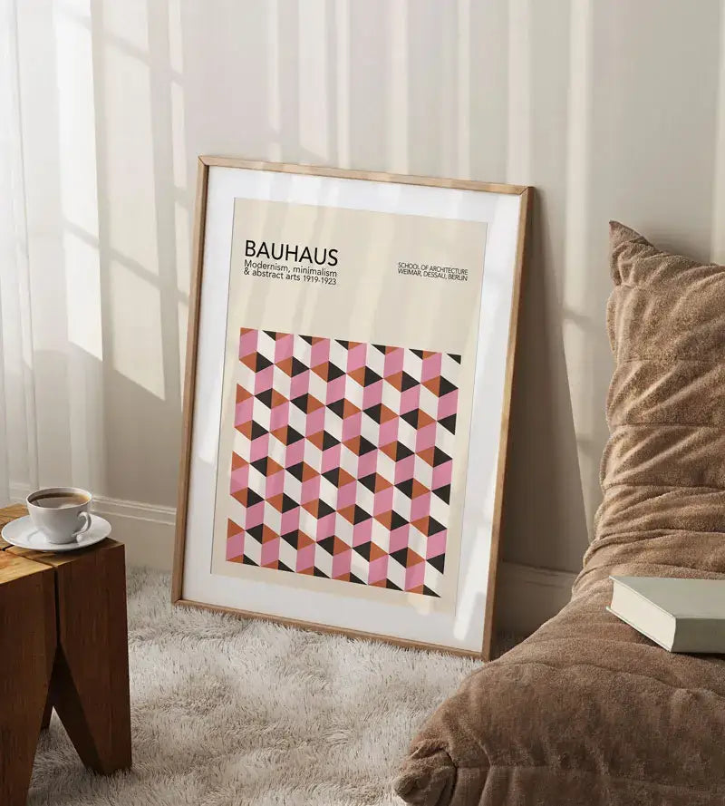 DecorBites™ Geometric Bauhaus Canvas Wall Art