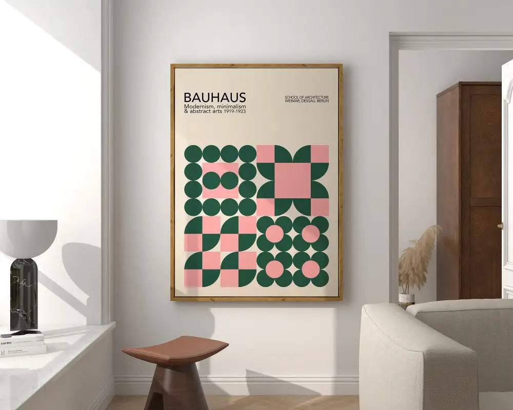 DecorBites™ Geometric Canvas Prints - Bright Mid-Century Wall Art