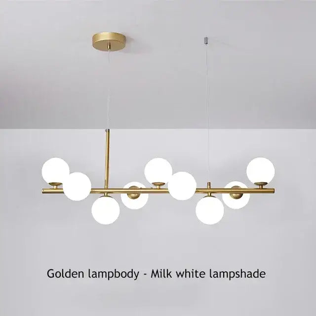 DecorBites™ Glass Ball Chandelier for Dining Room