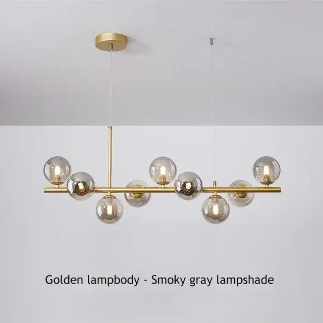 DecorBites™ Glass Ball Chandelier for Dining Room