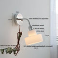 DecorBites™ Glass Wall Light Fixture with Pull Chain Switch, Adjustable Arm, Modern Nordic Design