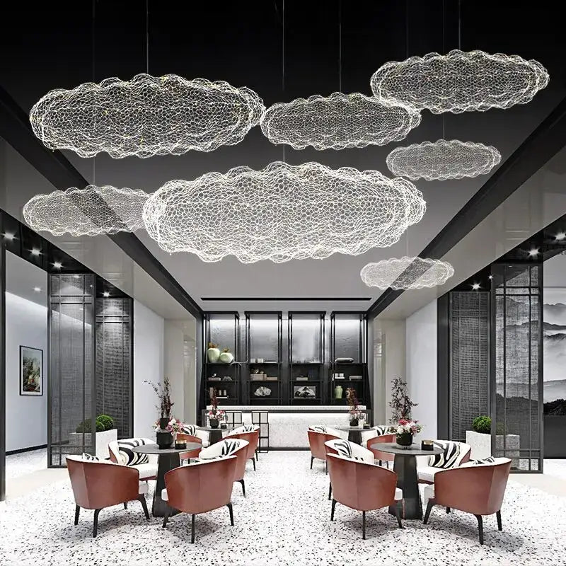 DecorBites™ Gold Cloud Pendant Lights for Home and Restaurant