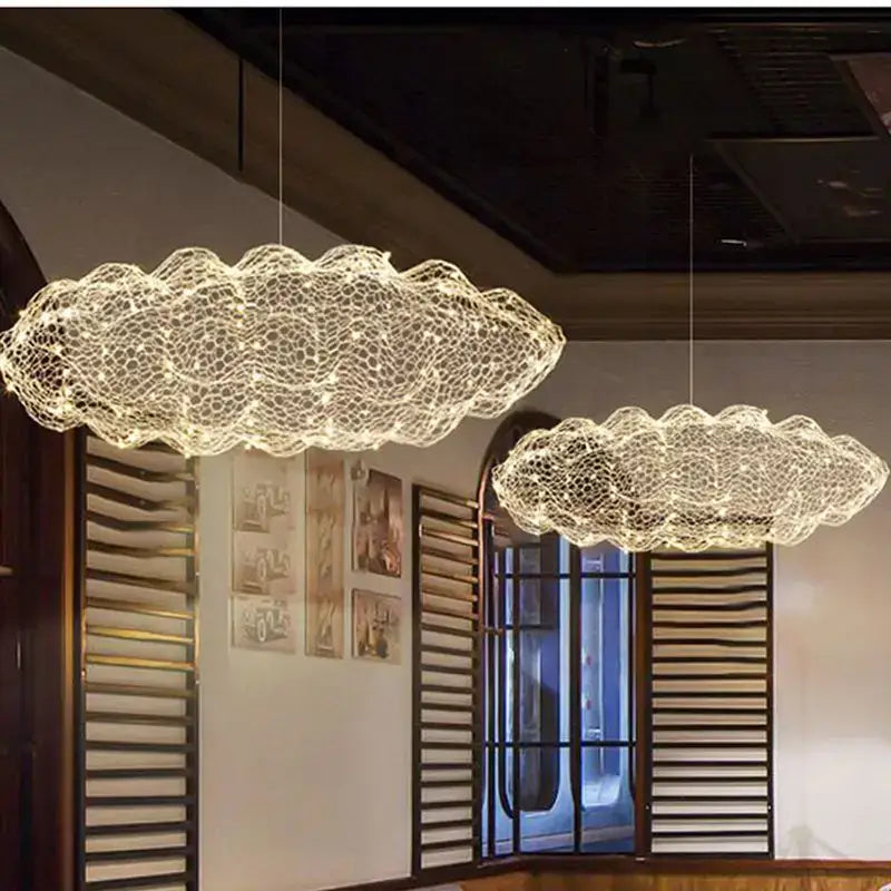DecorBites™ Gold Cloud Pendant Lights for Home and Restaurant