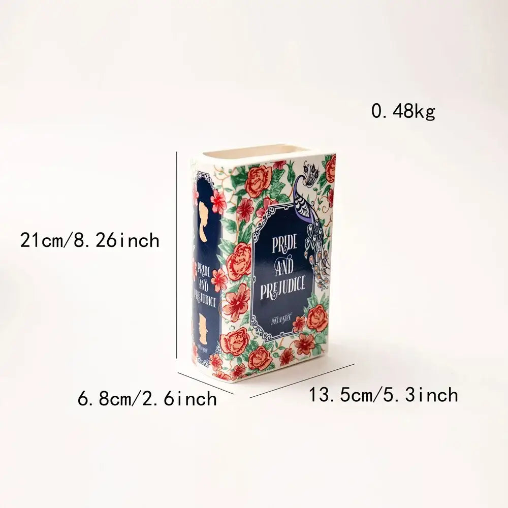 DecorBites™ Hand-painted Flower Ceramic Vase - Home Decor