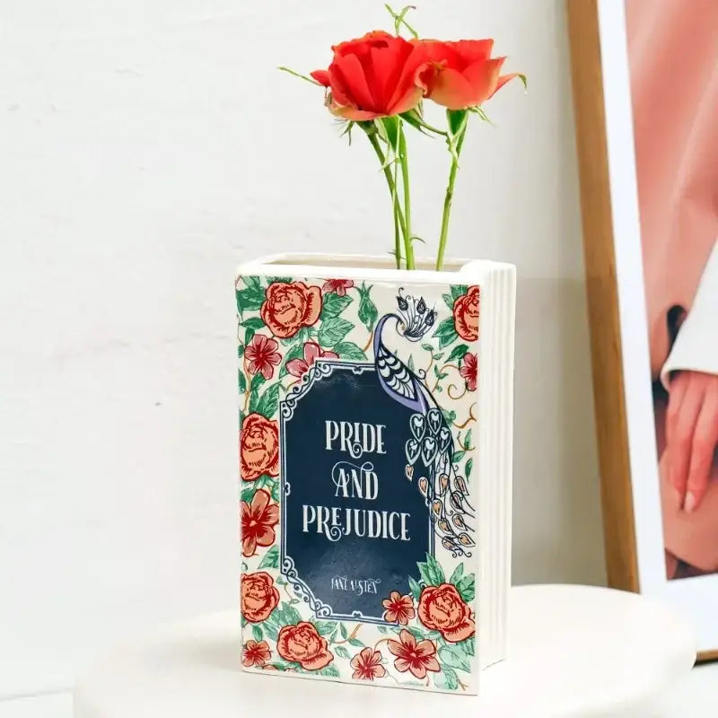 DecorBites™ Hand-painted Flower Ceramic Vase - Home Decor