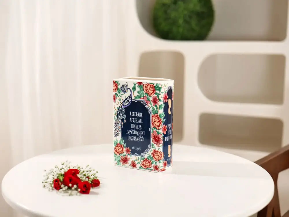 DecorBites™ Hand-painted Flower Ceramic Vase - Home Decor
