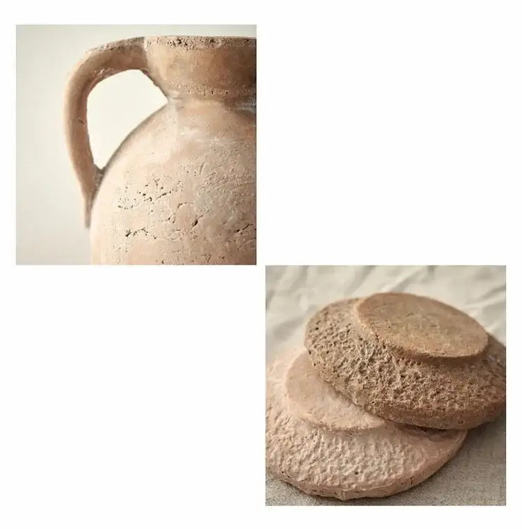 DecorBites™ Handcrafted Ceramic Vase for Flowers