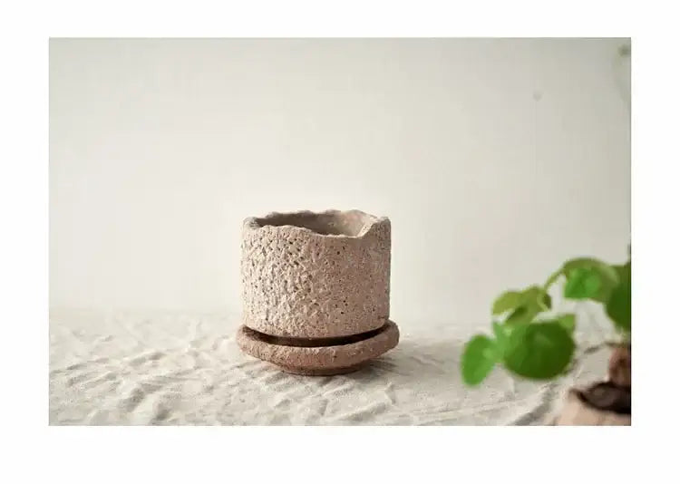 DecorBites™ Handcrafted Ceramic Vase for Flowers