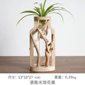 DecorBites™ Handcrafted Wooden Vase for Creative Home Decor