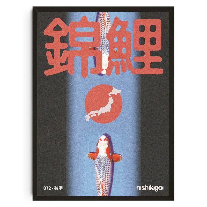 DecorBites™ Japanese Koi Cat Canvas Wall Art