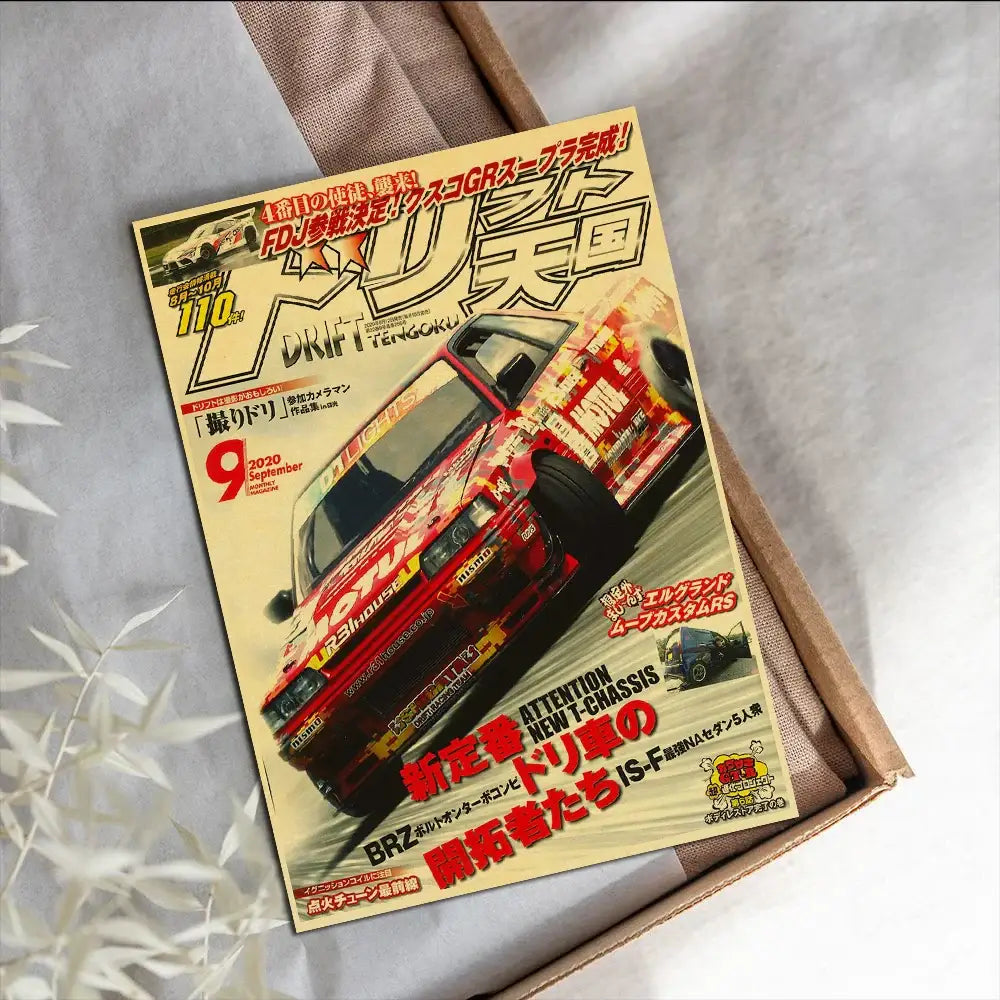 DecorBites™ JDM Retro Racing Car Poster Prints