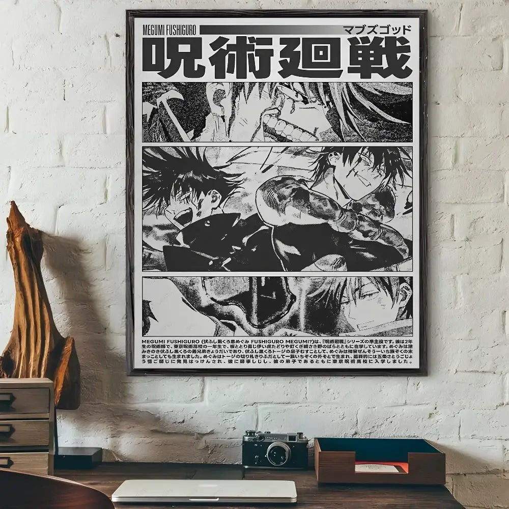 DecorBites™ Jujutsu Kaisen Anime Poster Wall Art