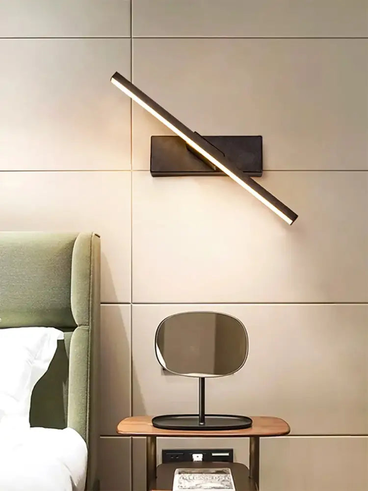 DecorBites™ Led Black Rechargeable 330 Rotated Wall Sconce