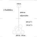 DecorBites™ LED Bubble Chandelier for Home Lighting