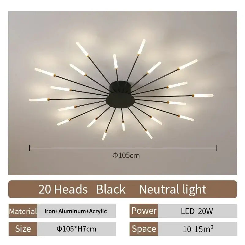 DecorBites™ LED Ceiling Chandelier Light Nordic Design