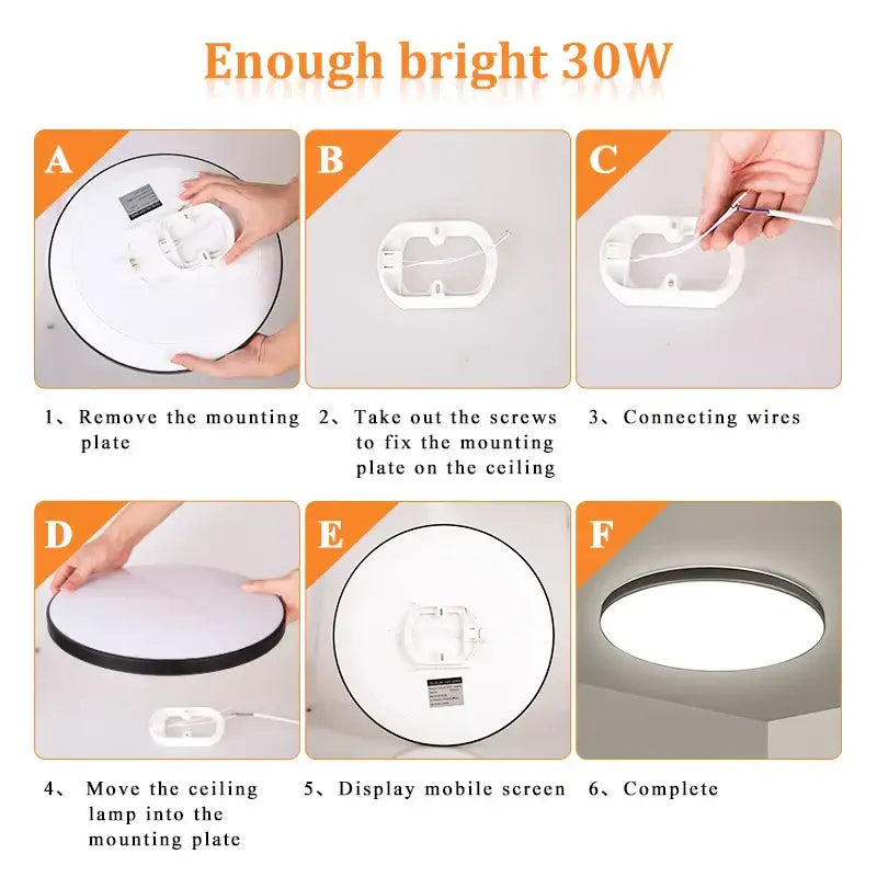 DecorBites™ LED Ceiling Lights for Modern Spaces
