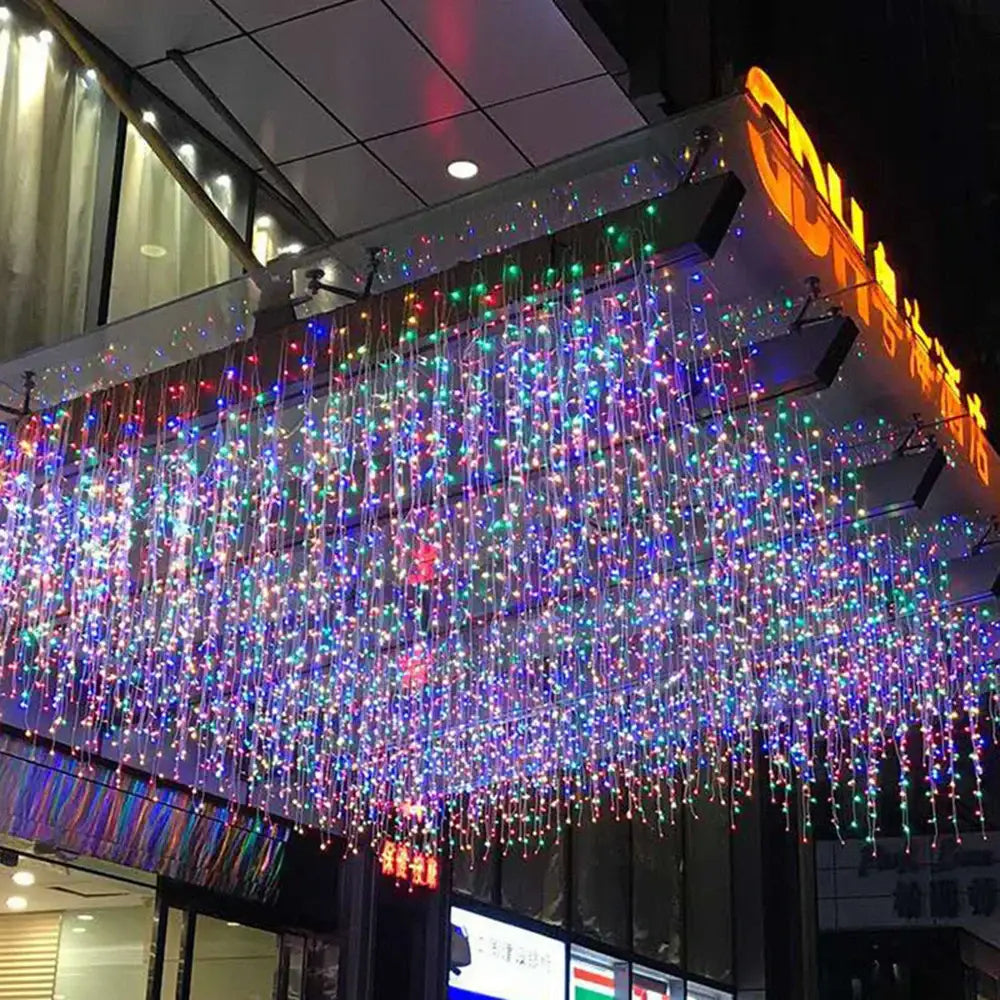 DecorBites™ LED Icicle String Lights - Outdoor Holiday Decor
