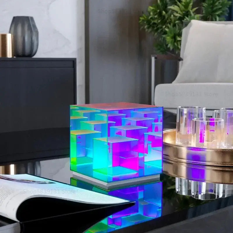 DecorBites™ LED Magic Cube Desk Lamp - Modern, Creative, Personalized Night Light
