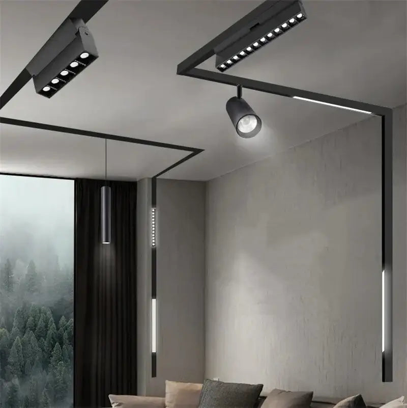DecorBites™ LED Magnetic Track Light Dimmable Bluetooth Control Grille Spot Lighting