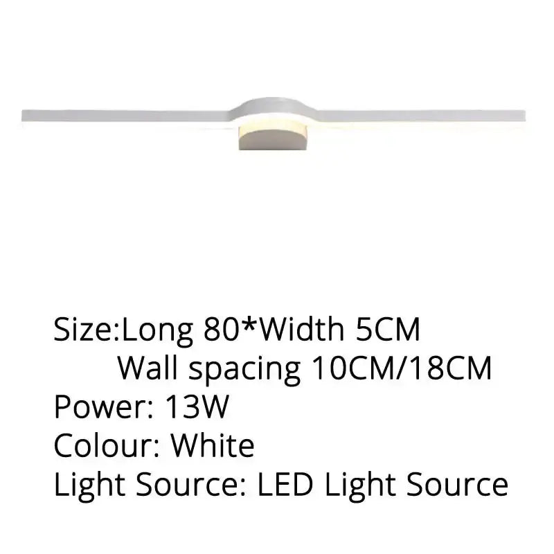 DecorBites™ LED Mirror Wall Sconces for Bathroom Dressing Table, Kitchen - 80cm, 60cm, 40cm