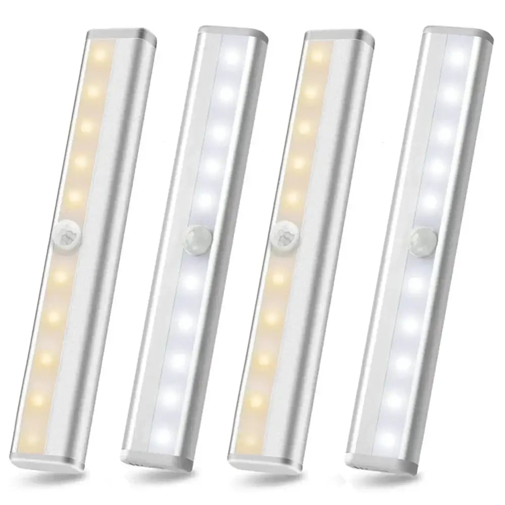 DecorBites™ LED Motion Sensor Night Light for Cabinets Wardrobe Bedroom - 6/10 LEDs