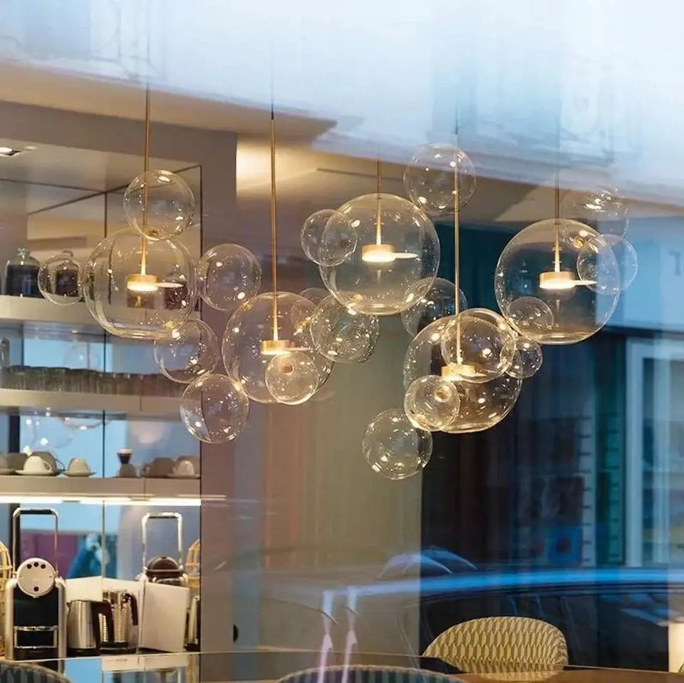 DecorBites™ LED Nordic Bubble Chandelier for Home Lighting