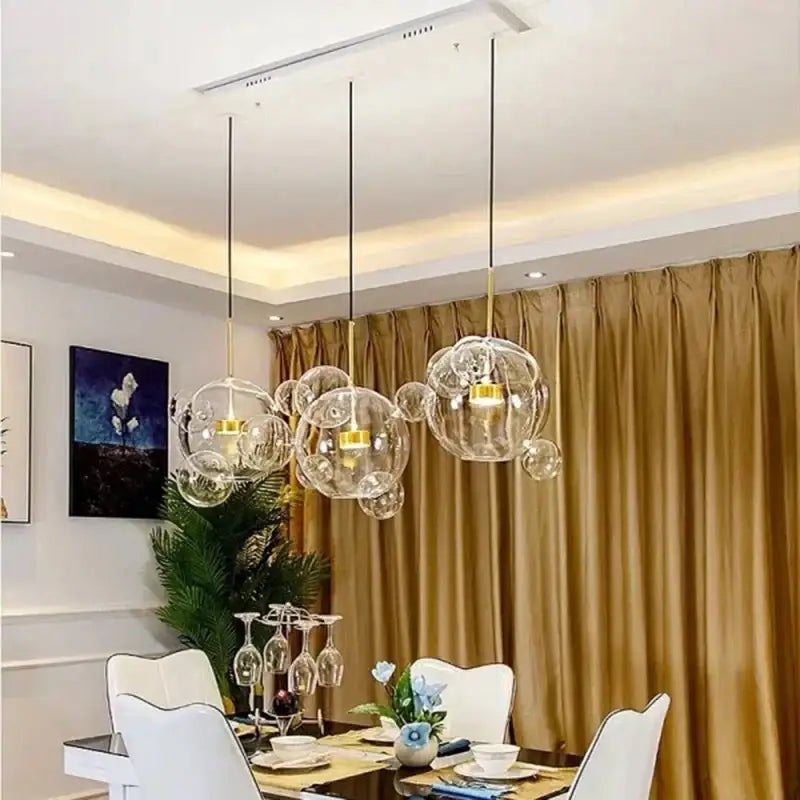 DecorBites™ LED Nordic Bubble Chandelier for Home Lighting