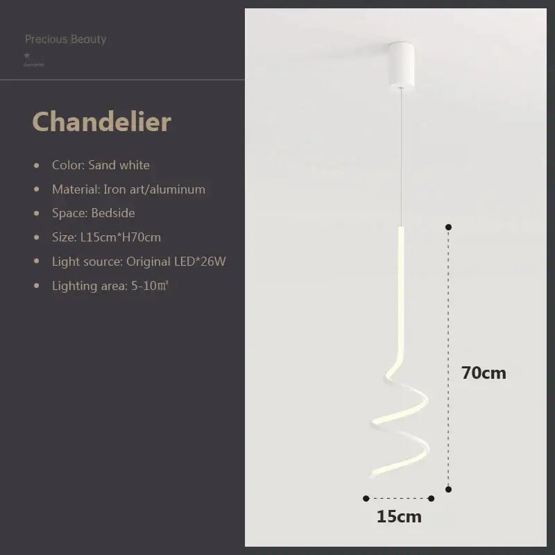 DecorBites™ LED Pendant Lamp: Stylish Nordic Design for Bedroom, Living Room, and Indoor Spaces
