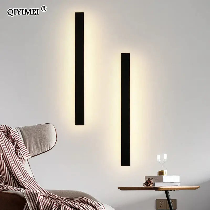 DecorBites™ LED Porch Lights | Modern Outdoor Black Lamps for Living Room & Bedroom