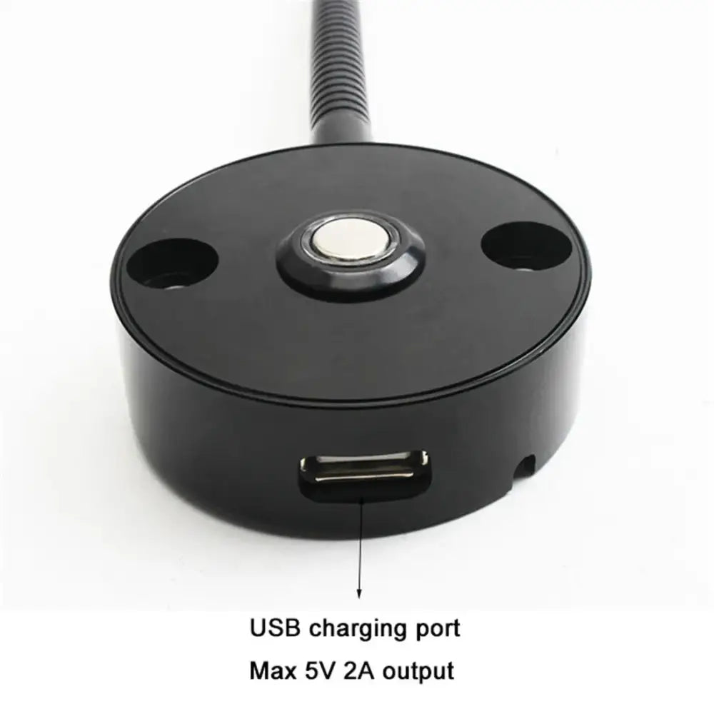 DecorBites™ LED Reading Light with USB Port, Touch Dimmable Gooseneck Lamp