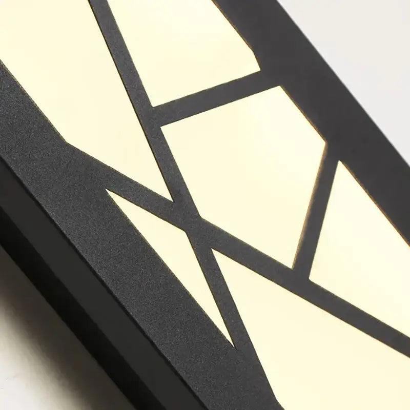 Modern black led rectangle wall lamp parlor room sconce