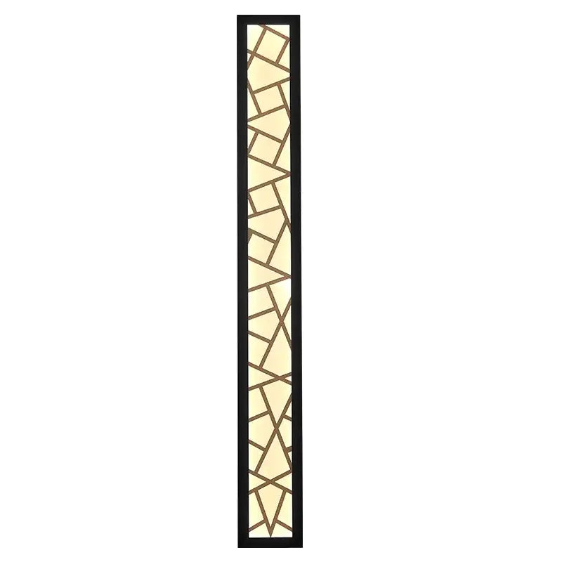 Modern black led rectangle wall lamp parlor room sconce