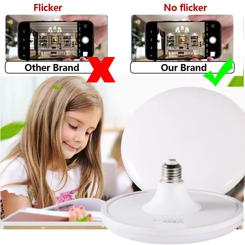 DecorBites™ LED Round UFO Shape Ceiling Lamp for Bright Indoor Lighting