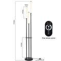 DecorBites™ LED Shelf Floor Lamp Dimmable Remote Control Room Lighting
