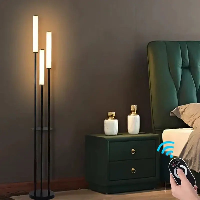 DecorBites™ LED Shelf Floor Lamp Dimmable Remote Control Room Lighting