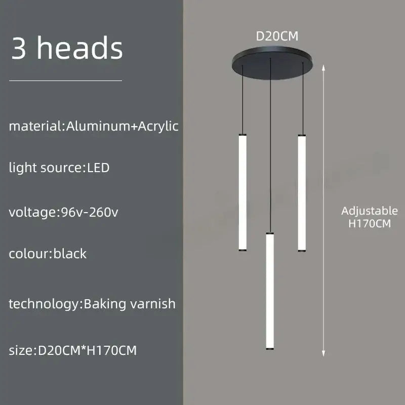 DecorBites™ LED Spiral Ceiling Chandelier - Home Decor