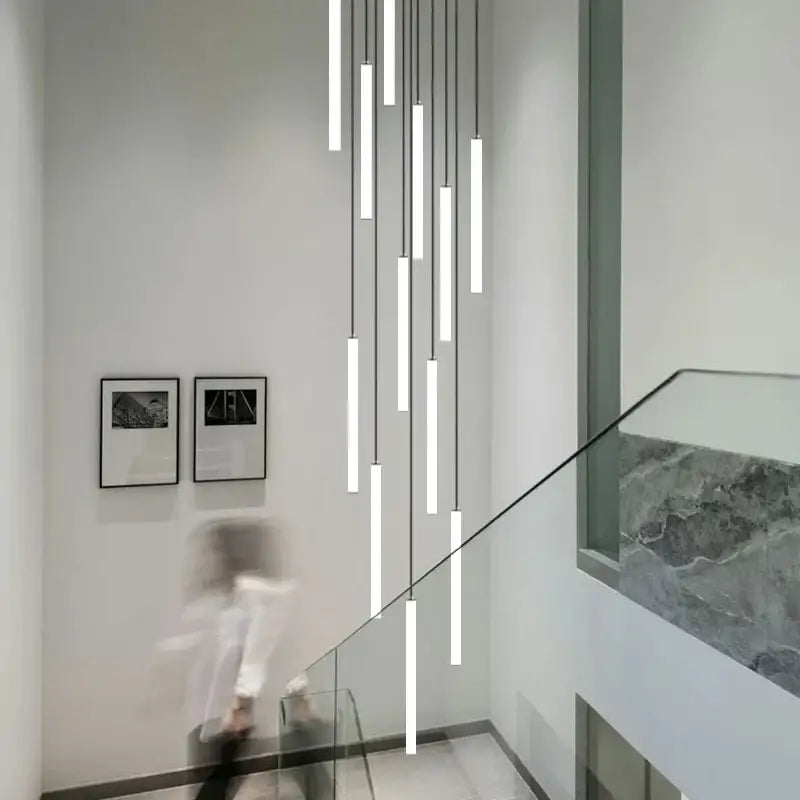 DecorBites™ LED Spiral Ceiling Chandelier - Home Decor