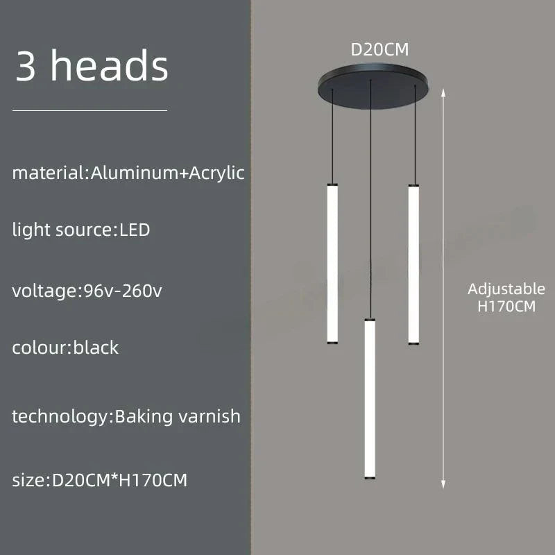 DecorBites™ LED Spiral Staircase Ceiling Chandelier