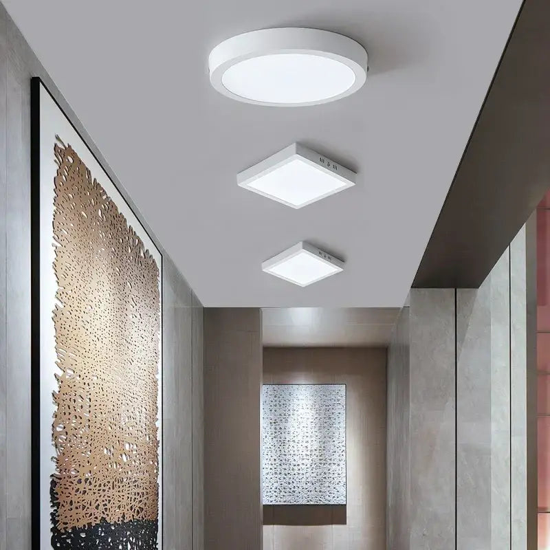 DecorBites™ LED Square Ceiling Light: Modern Kitchen Surface Mount Chandelier Fixture for Home Decor