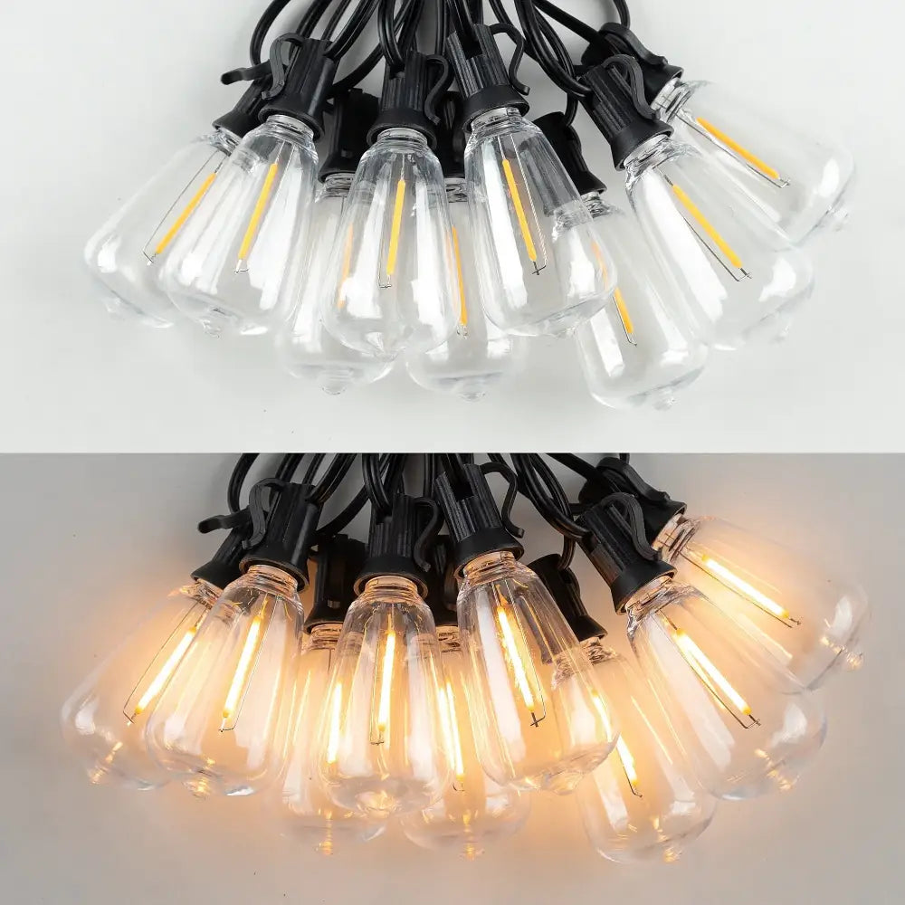 DecorBites™ LED String Light Bulb E12 1W Shatterproof Decorative Plastic Replacement