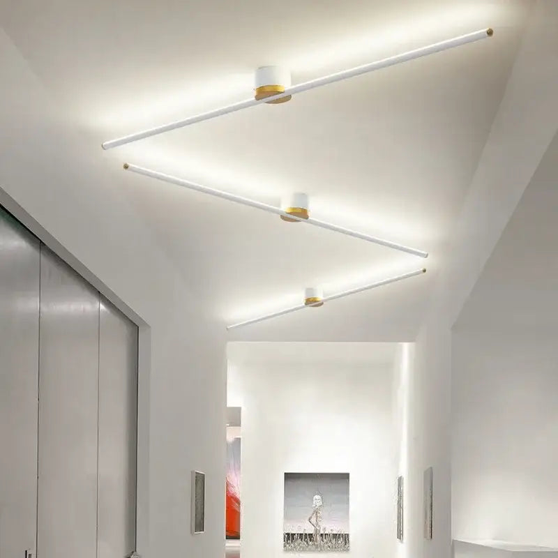 DecorBites™ LED Strip Ceiling Light: Sleek Modern Design for Home Lighting Ambiance