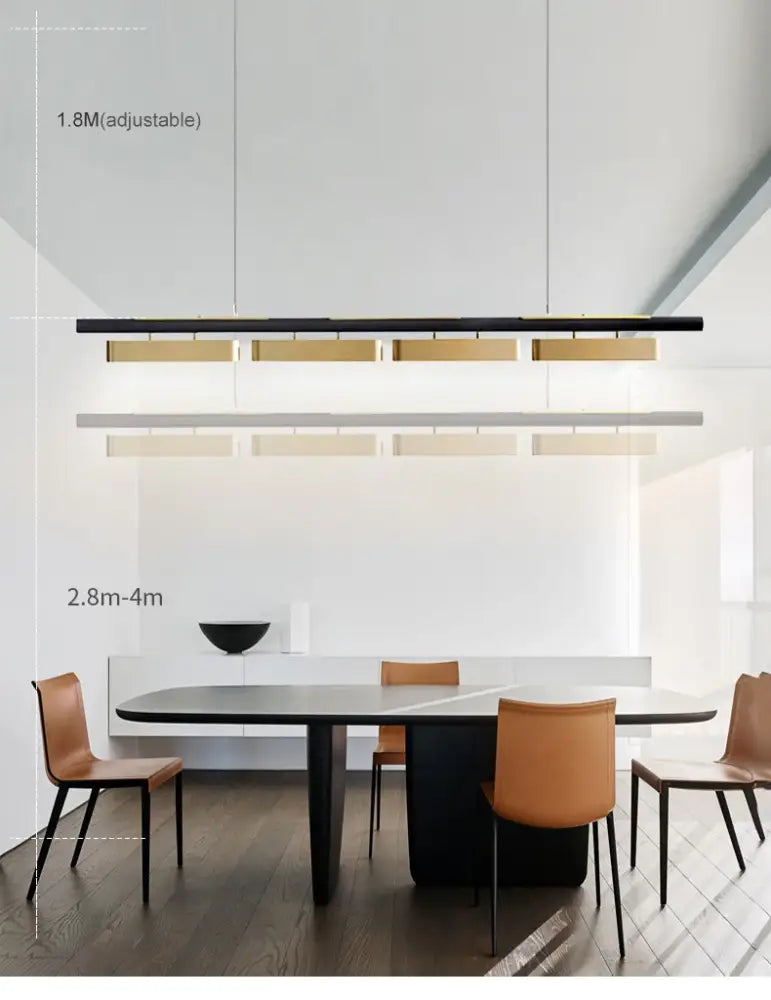 DecorBites™ LED Strip Pendant Lights for Modern Home Dining