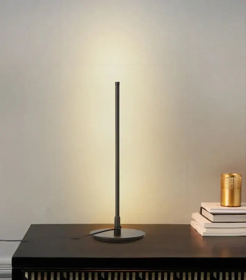 Minimalist white led table lamp bedroom eye protection desk light