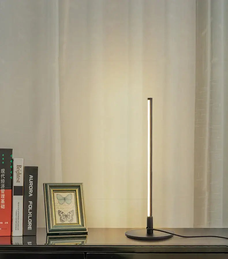 Minimalist white led table lamp bedroom eye protection desk light