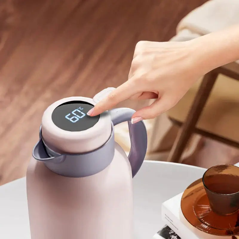 DecorBites™ LED Temperature Display Thermo Bottle - Large Capacity Thermal Jug for Hot Drinks