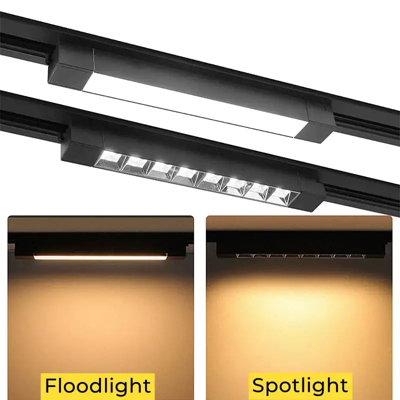 Modern black decorbites led track lamps living room spotlight system