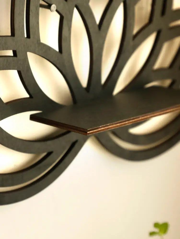 DecorBites™ Lotus Floating Wall Shelf - Multi-Style Home Decor