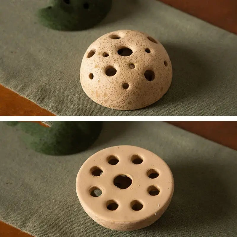 DecorBites™ Lotus Seedpod Ceramic Vase Set